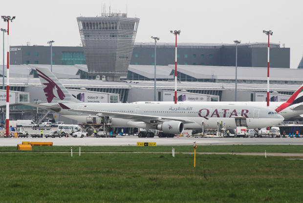 Pakowanie Airbusa A330 do Kataru przed wylotem