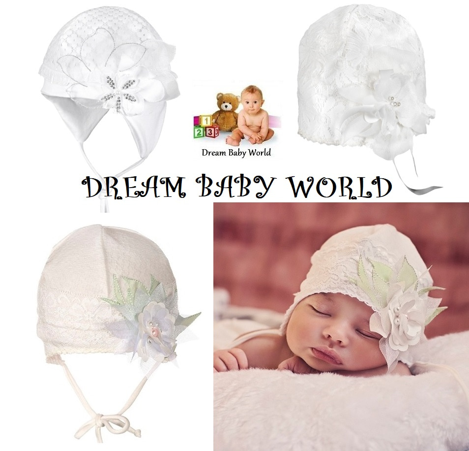 Rich cotton baby girls TIE UP hat SPRING size 0-18 months KIDS toddler CAP