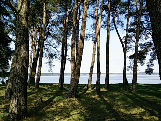 Widok na jezioro w Kruklankach