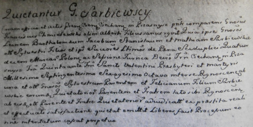 Sarbiewscy PZW 1774