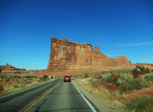 w drodze do Arches Park