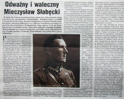 Mieczysław Słabęcki #Gniezno #powstaniec