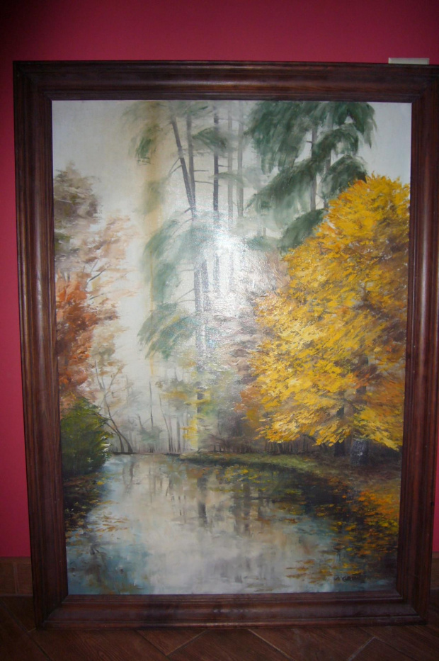 sprzedam obraz przedstawiający krajobraz, 105 x 70, cena 290 zł