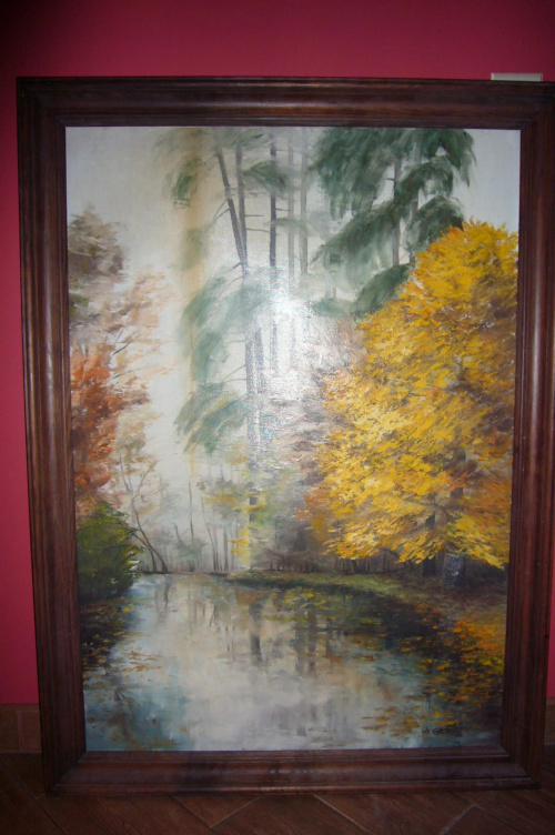 sprzedam obraz przedstawiający krajobraz, 105 x 70, cena 290 zł