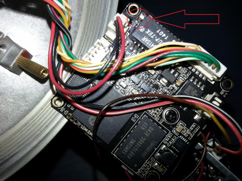 APTI-13V2-36 - Spalony element elektroniki kamery IP