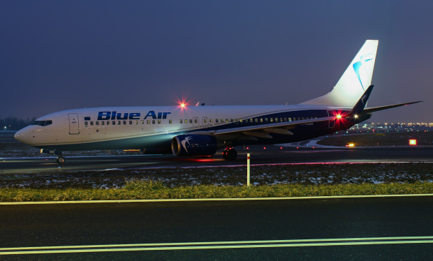 Blue Air - samolot wypożyczony przez LOT do lotów po Europie